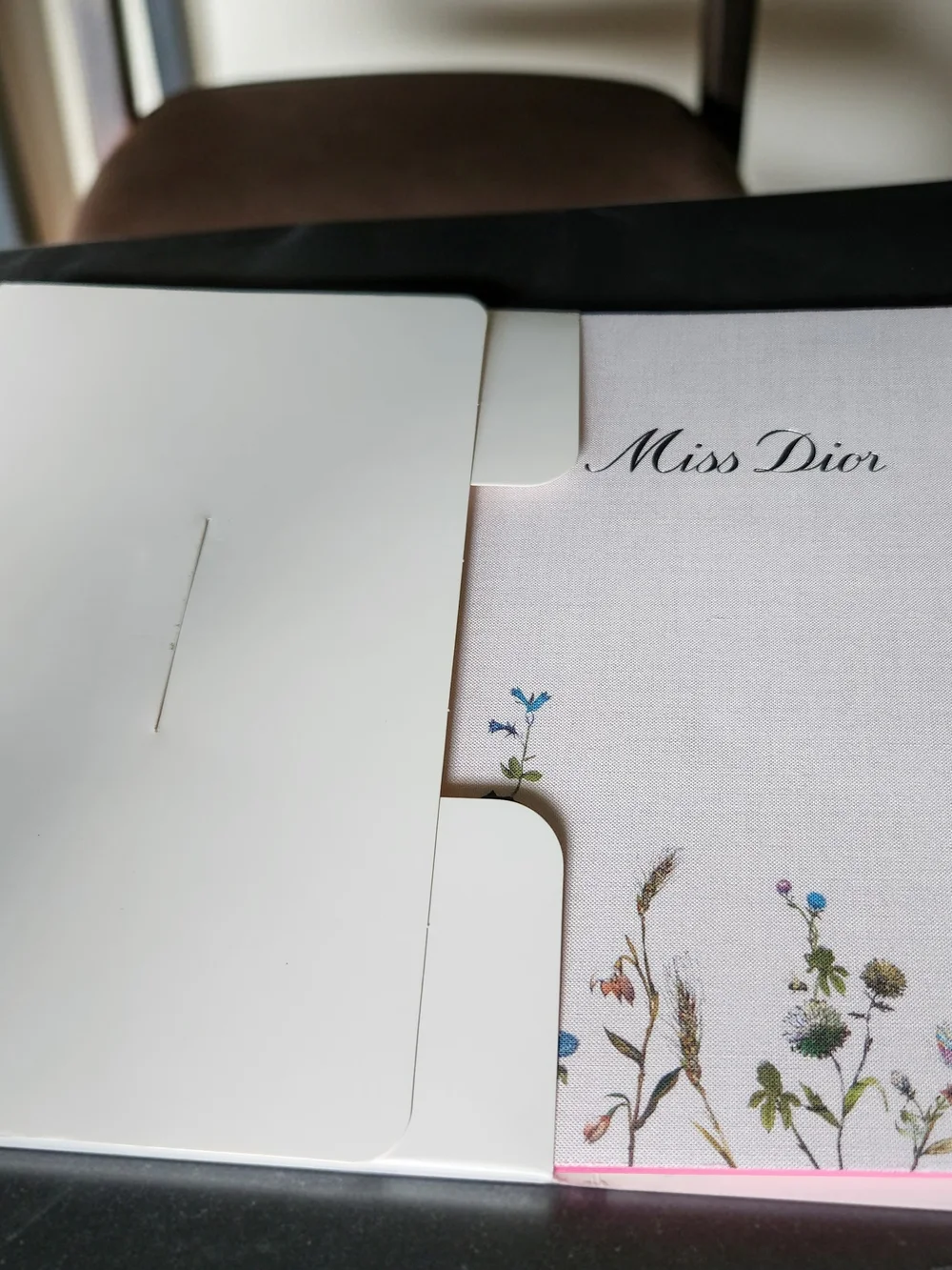 Dior Miss Dior Floral White Notebook - White with Multicolor Floral Accents